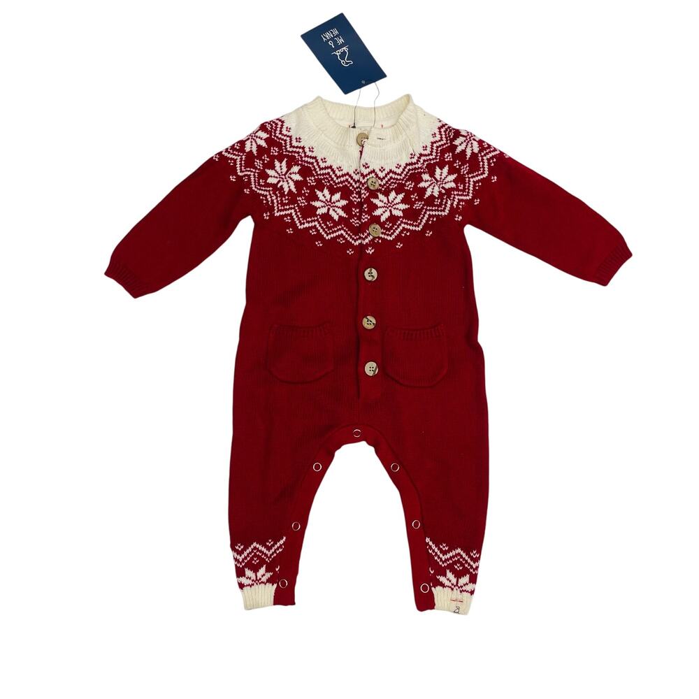 NWT Me & Henry 0-3M Fairisle Igloo Sweater